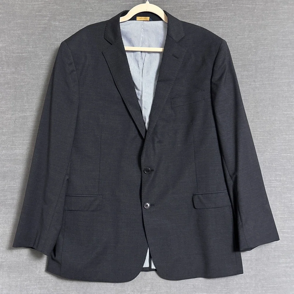Brooks Brothers Sport‎ Coat 46R Gray Explorer Regent Blazer Classic Business
